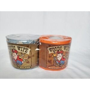 Buck Schitz Rivers Edge Camo & Hunters Orange 2 Pack Woods Wipe Toilet Paper New